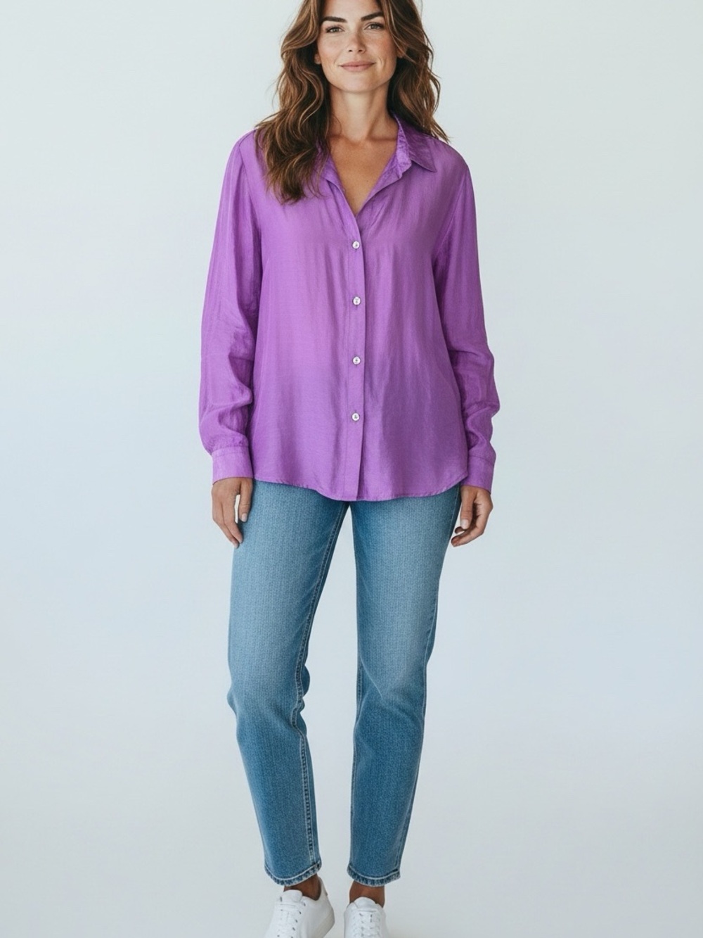 Eileen Fisher Woman Linen Blend Top Size 1x